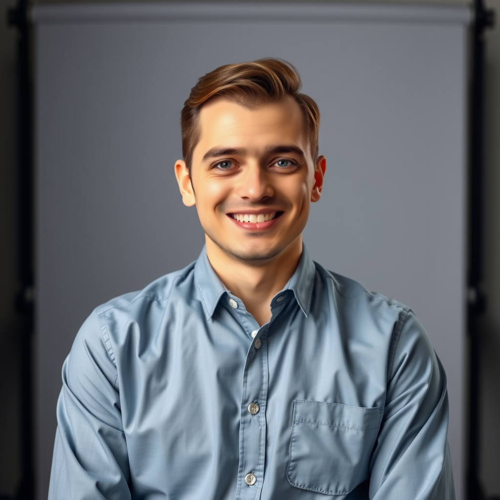 Ritratto professionale di Luca Bianchi, Esperto di Elaborazione Pagamenti con background tecnico in sistemi finanziari digitali, indossa una camicia business casual e sorride in modo amichevole