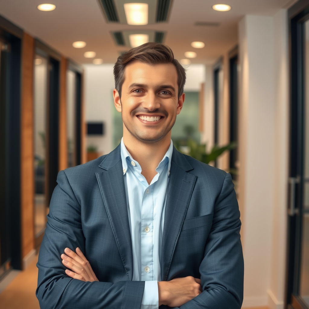 Luca Romano, CCO di PayoneerTech, professionista del servizio clienti in ambiente accogliente e professionale, espressione empatica e orientata al cliente