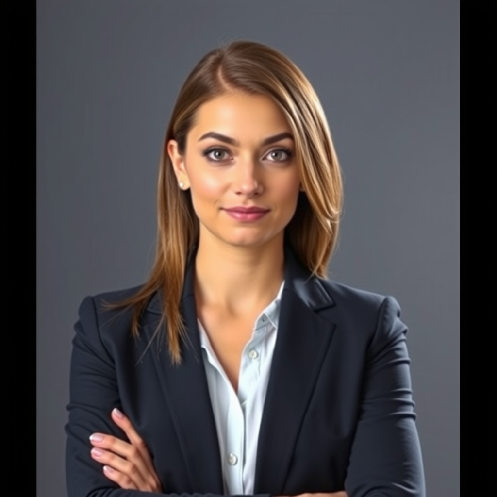 Ritratto professionale di Elena Costa, Analista Sicurezza Finanziaria specializzata in prevenzione frodi e protezione delle transazioni digitali, indossa un abbigliamento business professionale e ha un'espressione attenta e determinata